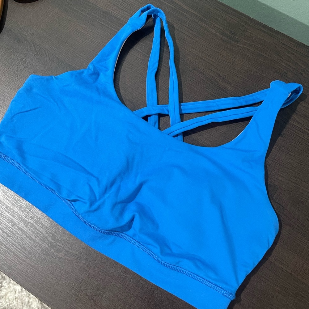 EUC Blue Lululemon Energy Sports Bra